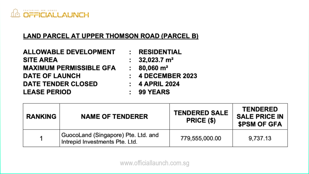 Upper Thomson GLS land bid
